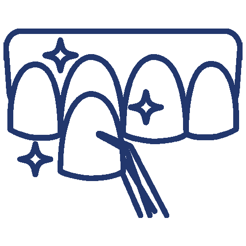Illustration of dental flap surgery showing tools and gum tissue retraction for periodontal treatment.